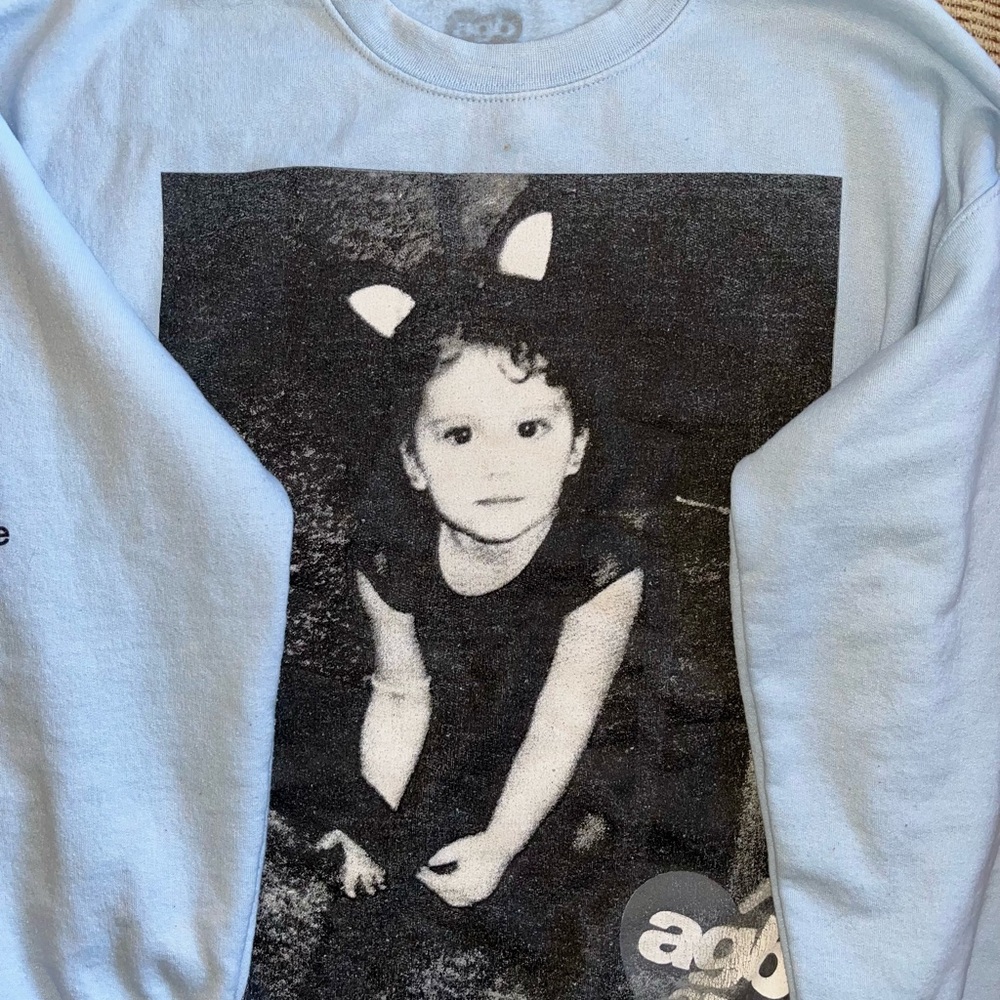 Kids Blue Graphic Sweatshirt